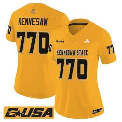 Women's Kennesaw State Owls 2025 Vapor Limited Jersey - Gold Kennesaw 770