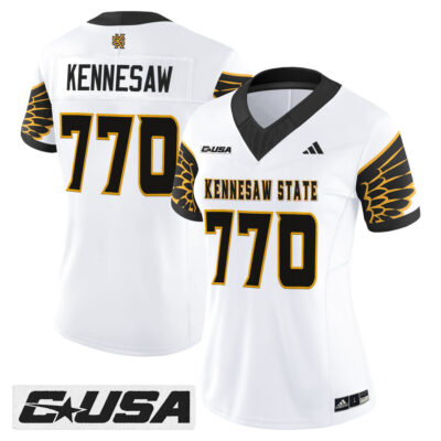 Women's Kennesaw State Owls 2025 Vapor Limited Jersey - White Kennesaw 770