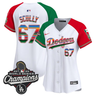 Women's LA Dodgers Mexico 2025 World Series Champions Vapor Premier Limited Jersey - Alternate / Vin Scully