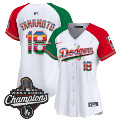 Women's LA Dodgers Mexico 2025 World Series Champions Vapor Premier Limited Jersey - Alternate / Yamamoto