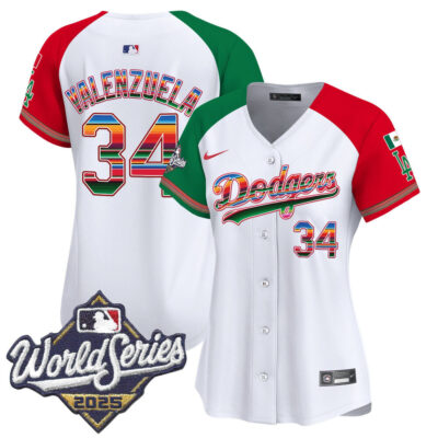 Women's LA Dodgers Mexico 2025 World Series Vapor Premier Limited Jersey - Alternate / Fernando Valenzuela