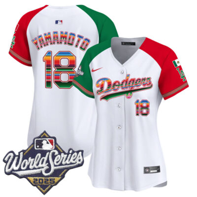 Women's LA Dodgers Mexico 2025 World Series Vapor Premier Limited Jersey - Alternate / Yamamoto