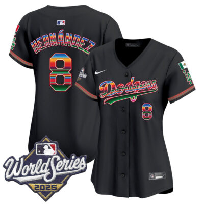 Women's LA Dodgers Mexico 2025 World Series Vapor Premier Limited Jersey - Black / Kike Hernandez