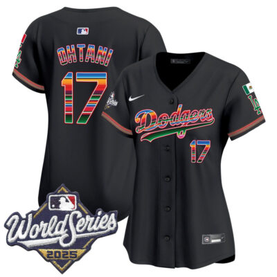 Women's LA Dodgers Mexico 2025 World Series Vapor Premier Limited Jersey - Black / Shohei Ohtani