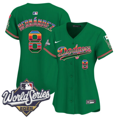 Women's LA Dodgers Mexico 2025 World Series Vapor Premier Limited Jersey - Green / Kike Hernandez