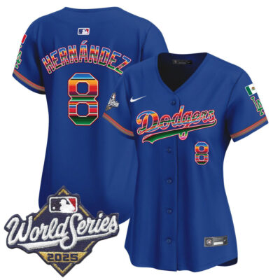 Women's LA Dodgers Mexico 2025 World Series Vapor Premier Limited Jersey - Royal / Kike Hernandez