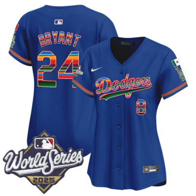 Women's LA Dodgers Mexico 2025 World Series Vapor Premier Limited Jersey - Royal / Kobe Bryant