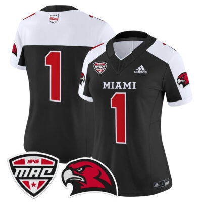 Women's Miami (OH) RedHawks 2025 Vapor Limited Jersey - Black Alternate #1 Team