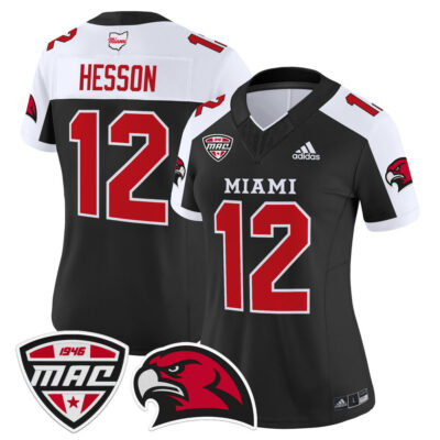 Women's Miami (OH) RedHawks 2025 Vapor Limited Jersey - Black Alternate Henry Hesson