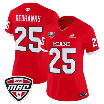 Women's Miami (OH) RedHawks 2025 Vapor Limited Jersey - Red #25 RedHawks