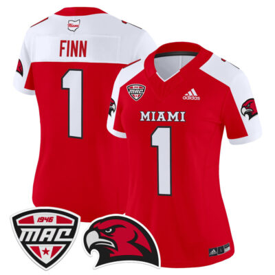 Women's Miami (OH) RedHawks 2025 Vapor Limited Jersey - Red Alternate Dequan Finn
