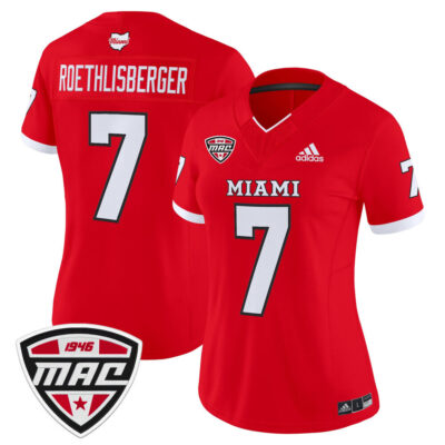 Women's Miami (OH) RedHawks 2025 Vapor Limited Jersey - Red Ben Roethlisberger