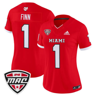 Women's Miami (OH) RedHawks 2025 Vapor Limited Jersey - Red Dequan Finn