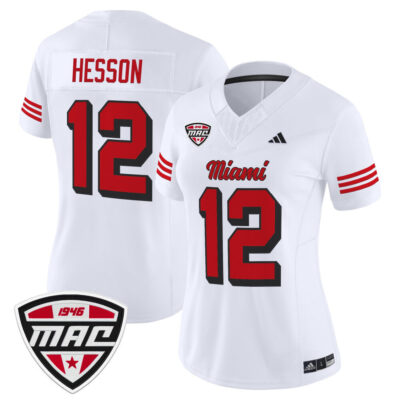Women's Miami (OH) RedHawks 2025 Vapor Limited Jersey - White Henry Hesson