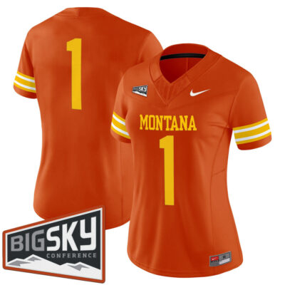 Women's Montana Grizzlies 1995 Throwback Vapor Limited Jersey - Orange #1 Team