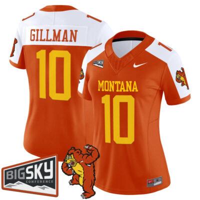 Women's Montana Grizzlies 1995 Throwback Vapor Limited Jersey - Orange Alternate Eli Gillman