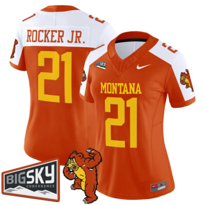 Women's Montana Grizzlies 1995 Throwback Vapor Limited Jersey - Orange Alternate Stevie Rocker Jr.