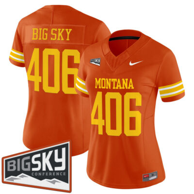 Women's Montana Grizzlies 1995 Throwback Vapor Limited Jersey - Orange Big Sky 406
