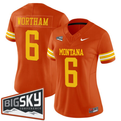 Women's Montana Grizzlies 1995 Throwback Vapor Limited Jersey - Orange Michael Wortham