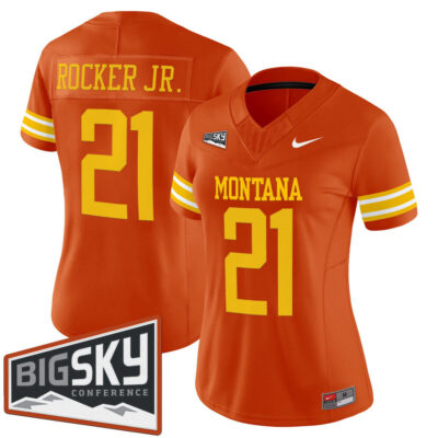 Women's Montana Grizzlies 1995 Throwback Vapor Limited Jersey - Orange Stevie Rocker Jr.