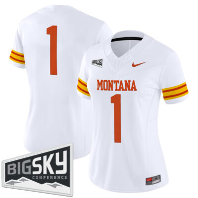 Women's Montana Grizzlies 1995 Throwback Vapor Limited Jersey - White #1 Team