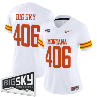 Women's Montana Grizzlies 1995 Throwback Vapor Limited Jersey - White Big Sky 406