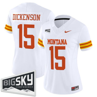 Women's Montana Grizzlies 1995 Throwback Vapor Limited Jersey - White Dave Dickenson