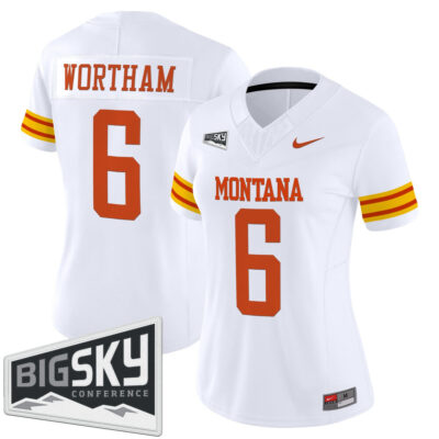 Women's Montana Grizzlies 1995 Throwback Vapor Limited Jersey - White Michael Wortham