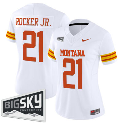 Women's Montana Grizzlies 1995 Throwback Vapor Limited Jersey - White Stevie Rocker Jr.