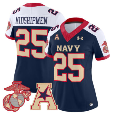 Women's Navy Midshipmen Vapor USMC Premier Jersey - Navy Alternate / #25 Midshipmen