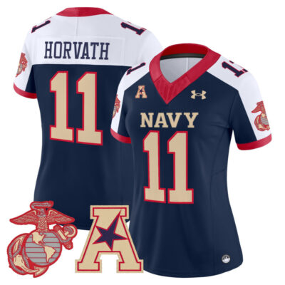 Women's Navy Midshipmen Vapor USMC Premier Jersey - Navy Alternate / Blake Horvath