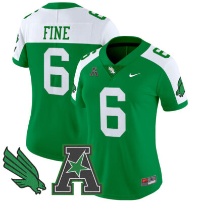 Women's North Texas Mean Green 2025 Vapor Limited Jersey - Green Alternate Mason Fine