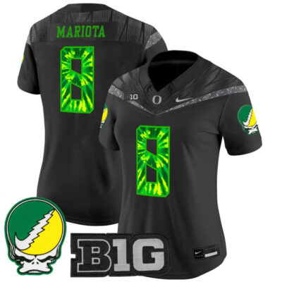 Women's Oregon Ducks 2025 Grateful Ducks Vapor Limited Jersey - Black / Marcus Mariota