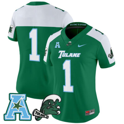 Women's Tulane Green Wave 2025 Vapor Limited Jersey - Green Alternate #1 Team