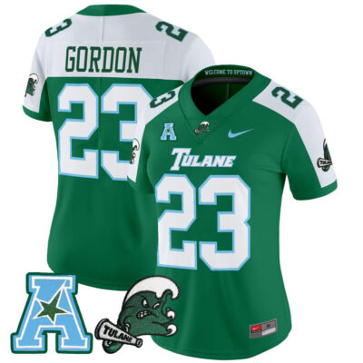Women's Tulane Green Wave 2025 Vapor Limited Jersey - Green Alternate Javin Gordon