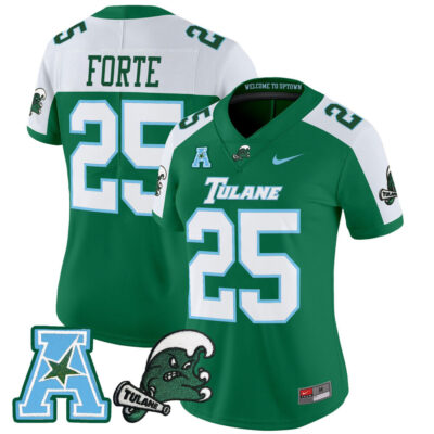 Women's Tulane Green Wave 2025 Vapor Limited Jersey - Green Alternate Matt Forte