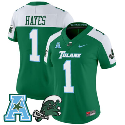 Women's Tulane Green Wave 2025 Vapor Limited Jersey - Green Alternate Omari Hayes