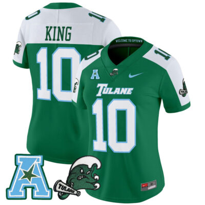 Women's Tulane Green Wave 2025 Vapor Limited Jersey - Green Alternate Shaun King