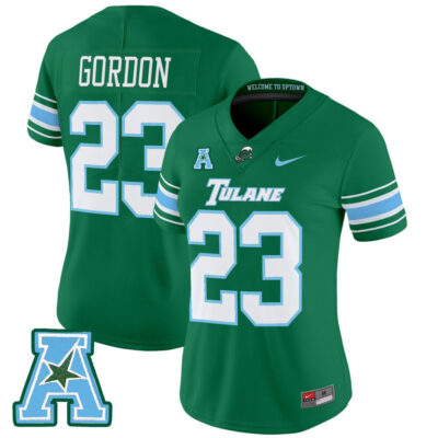 Women's Tulane Green Wave 2025 Vapor Limited Jersey - Green Javin Gordon