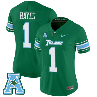 Women's Tulane Green Wave 2025 Vapor Limited Jersey - Green Omari Hayes