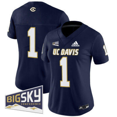 Women's UC Davis Aggies 2025 'Lake Tahoe Patch' Vapor Limited Jersey - Navy #1 Team