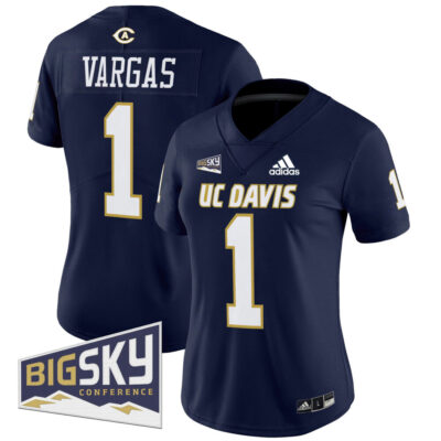 Women's UC Davis Aggies 2025 'Lake Tahoe Patch' Vapor Limited Jersey - Navy Carter Vargas