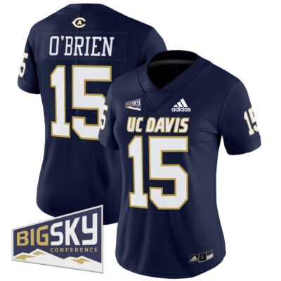 Women's UC Davis Aggies 2025 'Lake Tahoe Patch' Vapor Limited Jersey - Navy Ken O'Brien