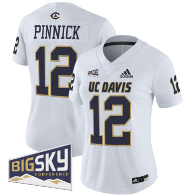 Women's UC Davis Aggies 2025 'Lake Tahoe Patch' Vapor Limited Jersey - White Caden Pinnick