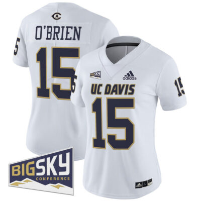 Women's UC Davis Aggies 2025 'Lake Tahoe Patch' Vapor Limited Jersey - White Ken O'Brien