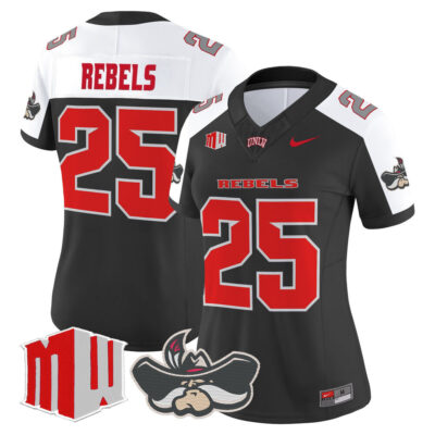 Women's UNLV Rebels 2025 Vapor Limited Jersey - Black Alternate #25 Rebels