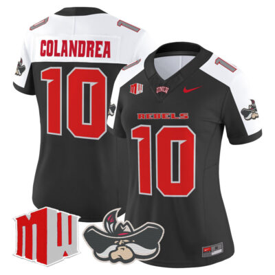 Women's UNLV Rebels 2025 Vapor Limited Jersey - Black Alternate Anthony Colandrea