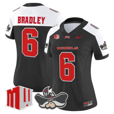 Women's UNLV Rebels 2025 Vapor Limited Jersey - Black Alternate Jaden Bradley