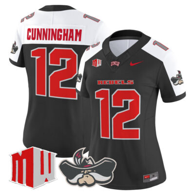 Women's UNLV Rebels 2025 Vapor Limited Jersey - Black Alternate Randall Cunningham