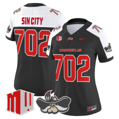 Women's UNLV Rebels 2025 Vapor Limited Jersey - Black Alternate Sin City 702